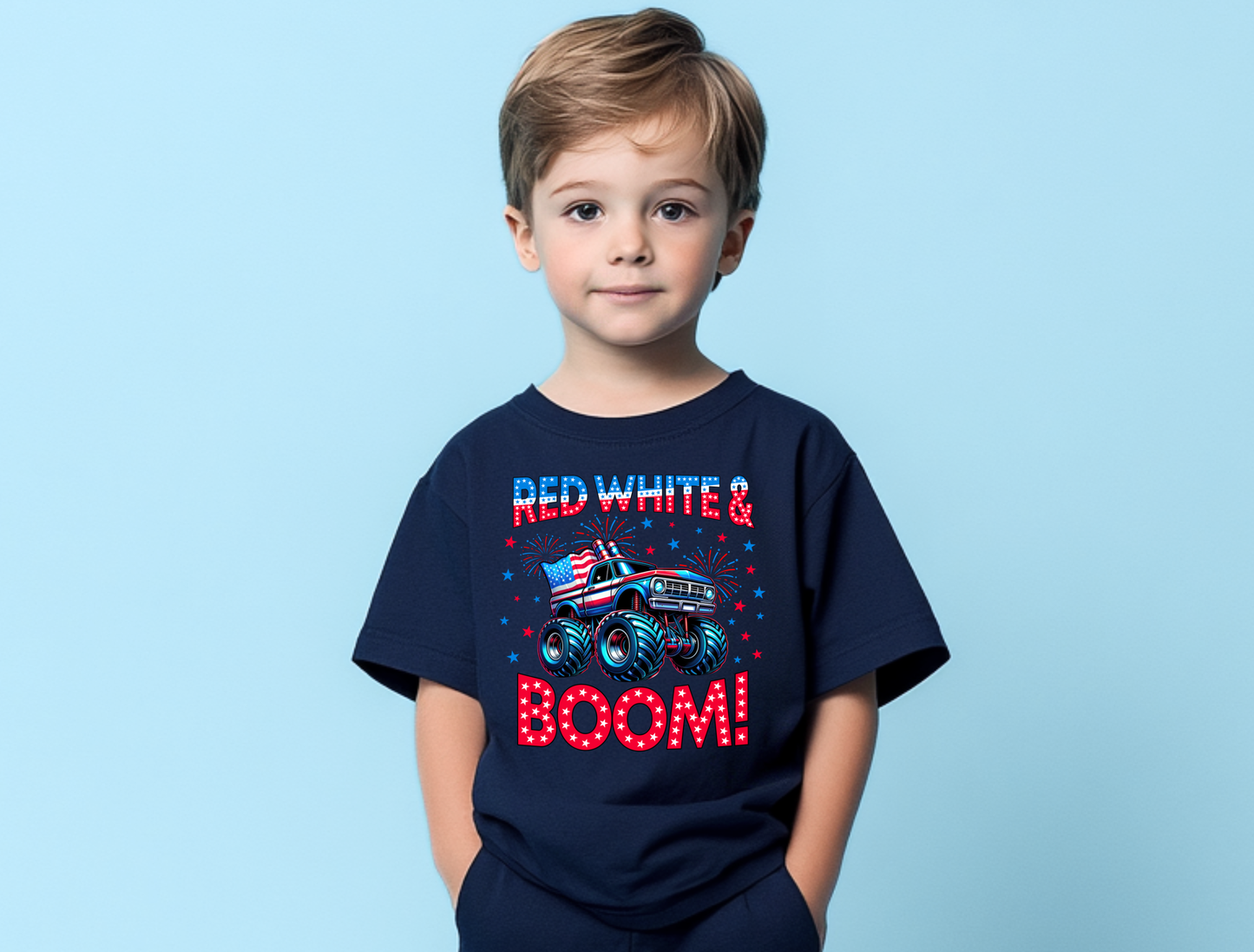 Red White & BOOM! Kids' Tee & Crewneck