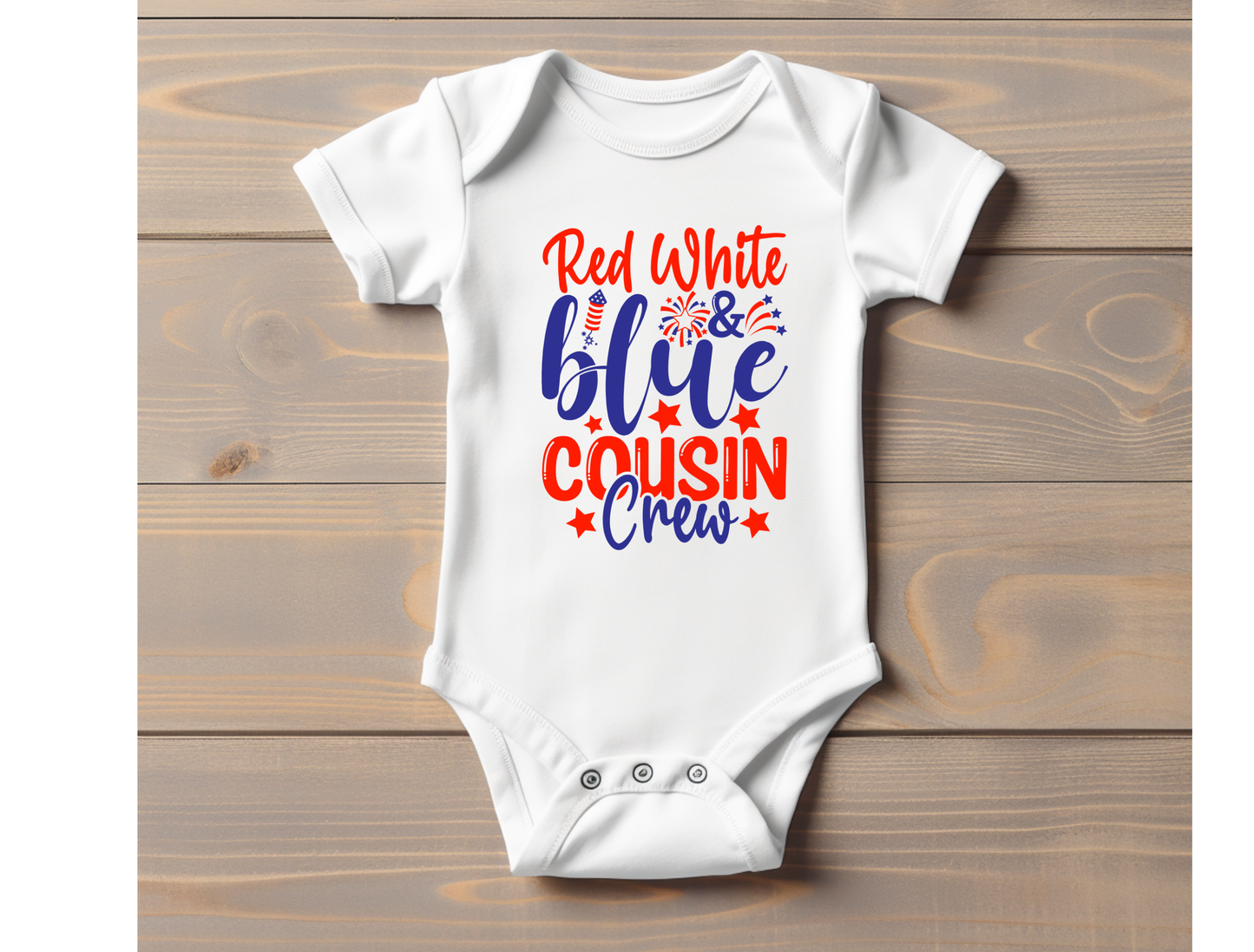 Red White & Blue Cousin Crew Tee — Baby, Toddler & Kids