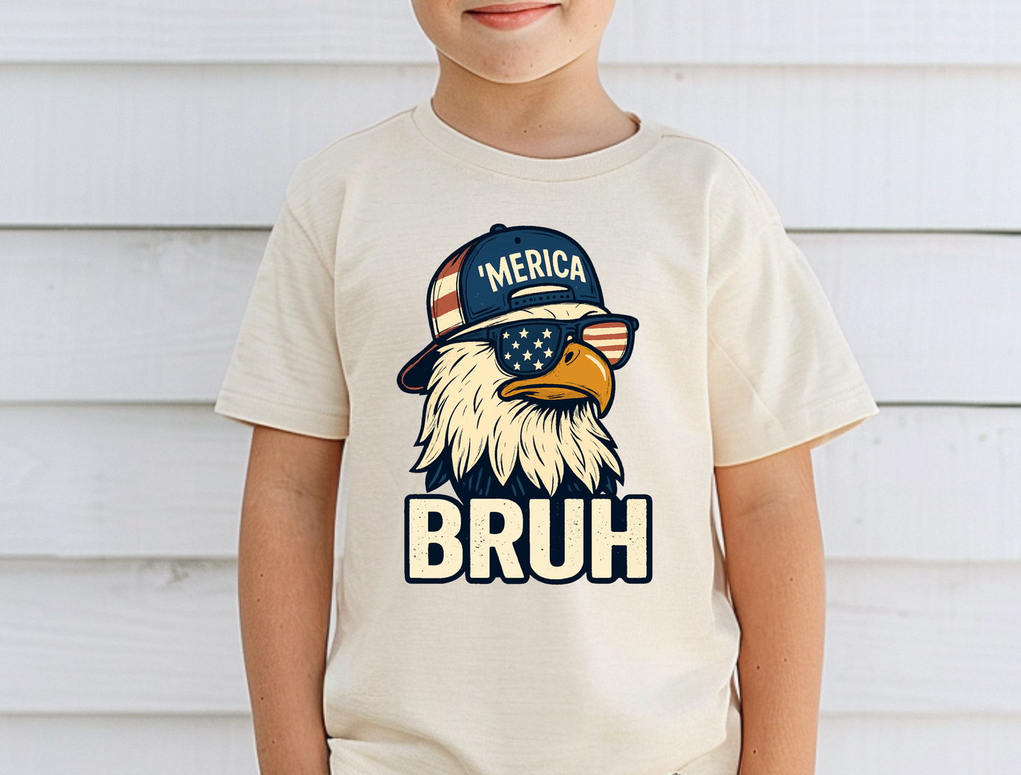 'Merica Bruh Kids' Graphic Tee & Crewneck
