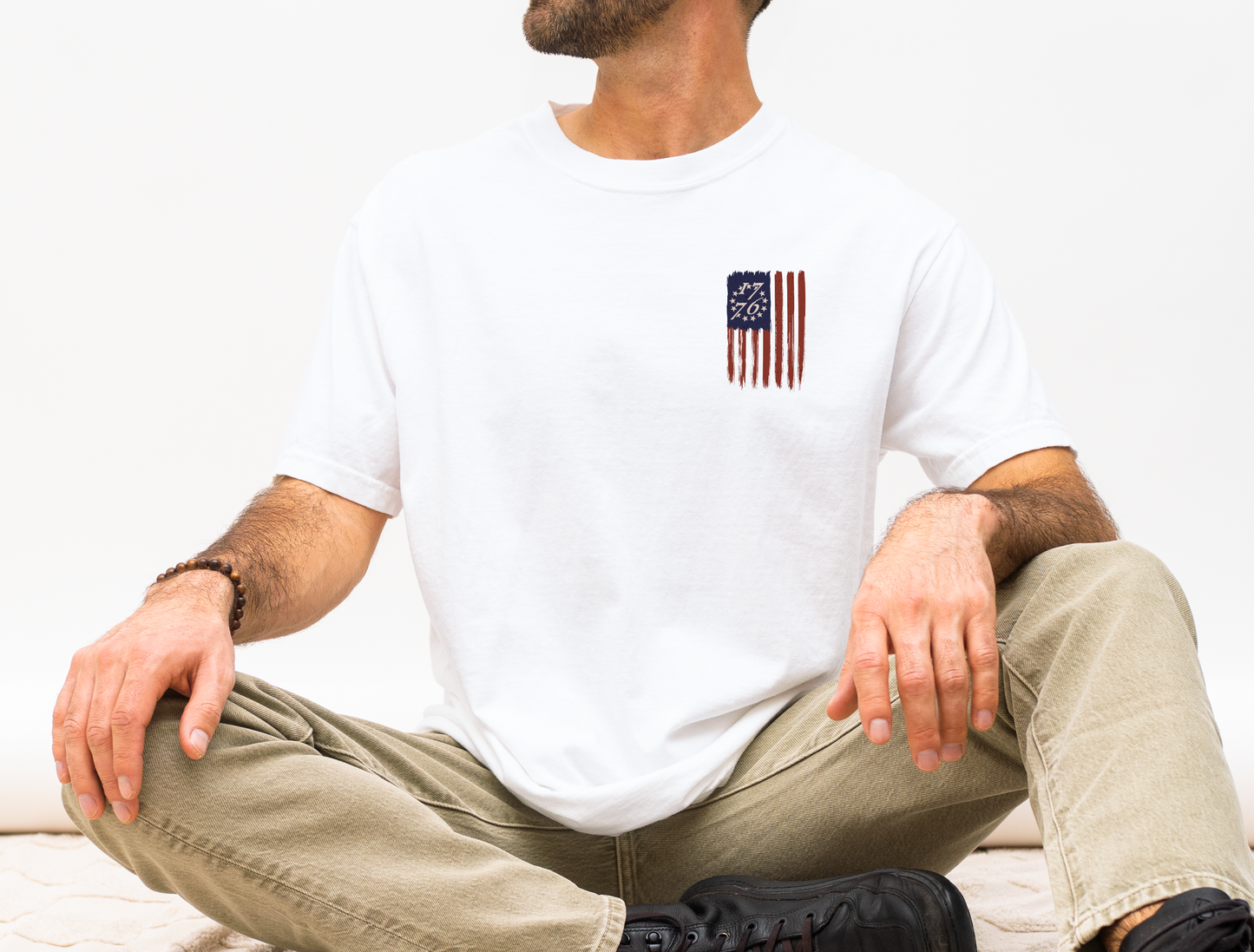 1776 Betsy Ross Flag Graphic Tee & Crewneck