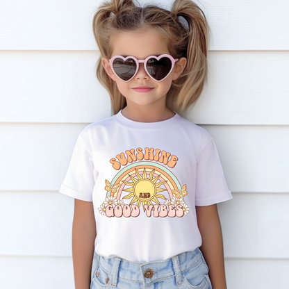 Sunshine and Good Vibes Kids' Tee & Toddler Tee
