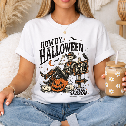 Howdy Halloween | Haunted Motel Graphic Tee & Crewneck | 'Tis the Season