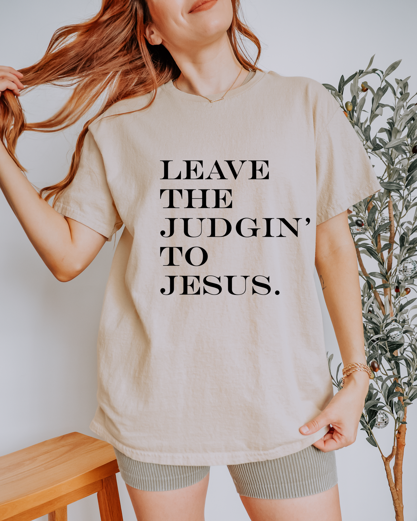 Leave The Judgin' To Jesus | Faith Collection Tee & Crewneck