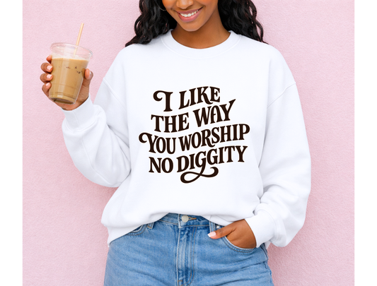 I Like the Way You Worship No Diggity | Graphic Tee & Crewneck Sweatshirt
