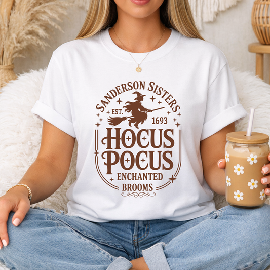 Sanderson Sisters Hocus Pocus Enchanted Brooms | Halloween Graphic Tee & Crewneck