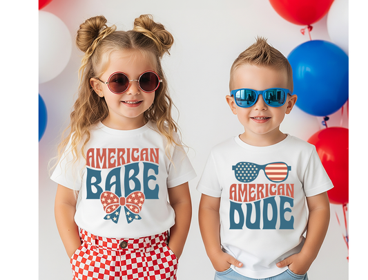 American Babe & American Dude Tee — Baby, Toddler & Kids