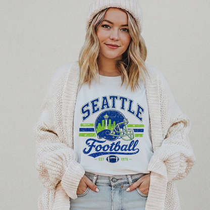 Seattle Football EST 1976 | Tee & Crewneck