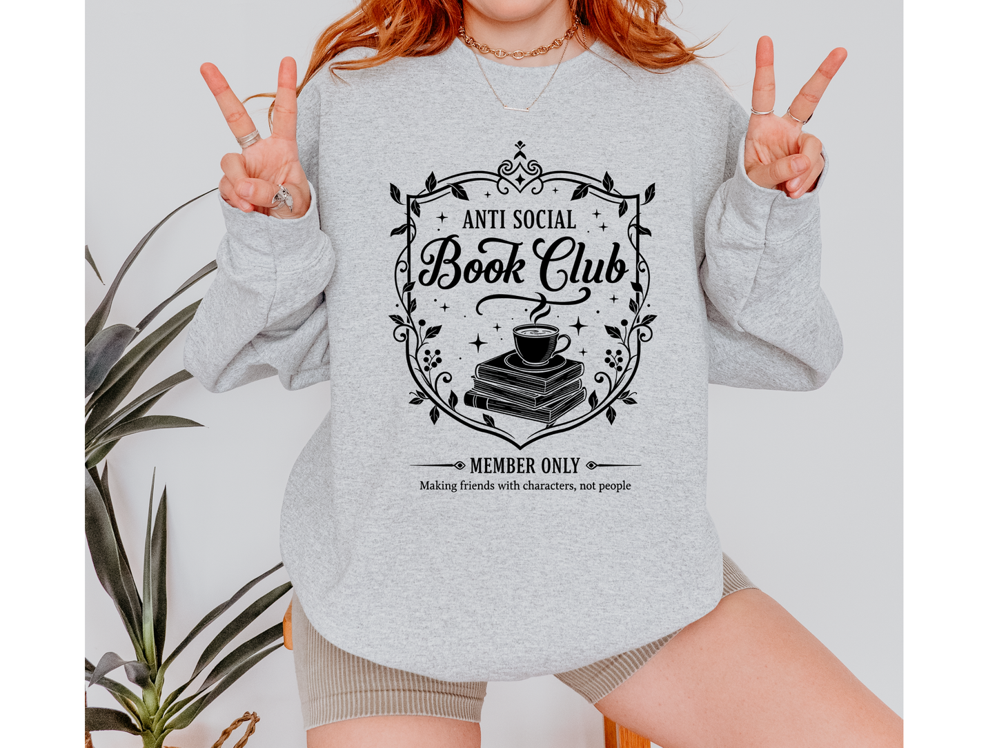 Anti Social Book Club | Graphic Tee & Crewneck