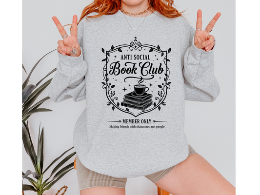 Anti Social Book Club | Graphic Tee & Crewneck