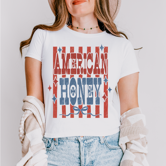 American Honey Patriotic Tee & Crewneck