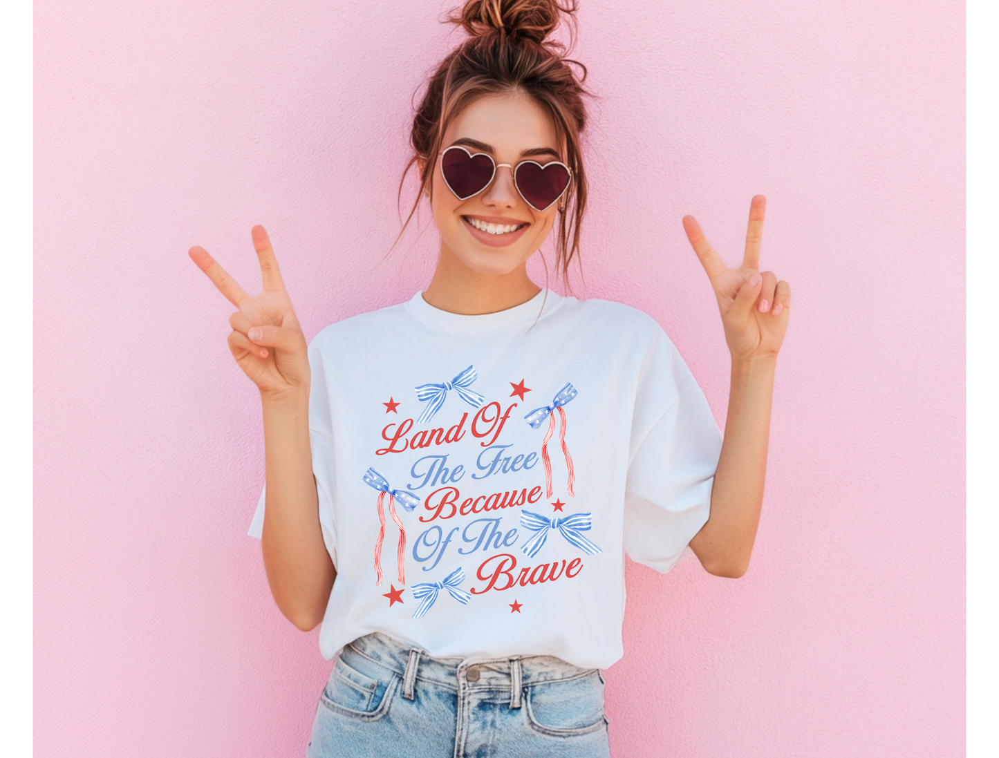 Land Of The Free Because Of The Brave — Kids & Adult Tee & Crewneck