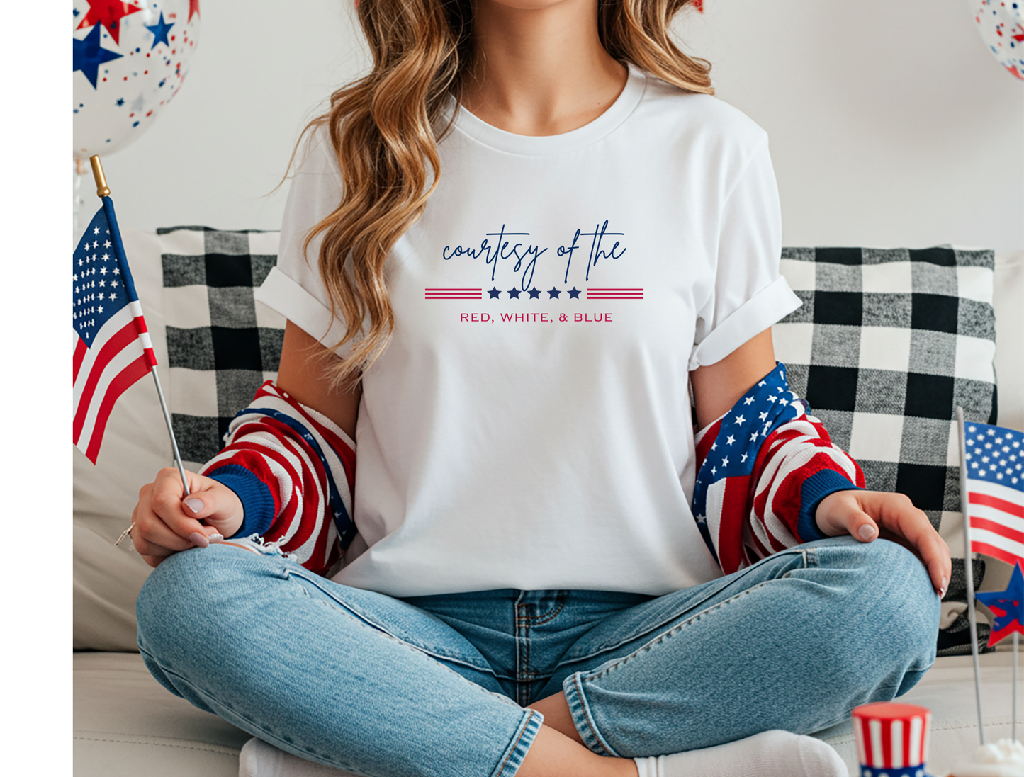 Courtesy of the Red, White, & Blue | Graphic Tee & Crewneck Sweatshirt