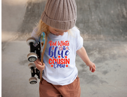 Red White & Blue Cousin Crew Tee — Baby, Toddler & Kids
