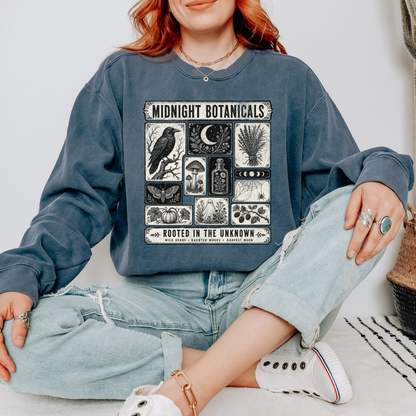 Midnight Botanicals | Rooted in the Unknown | Halloween Graphic Tee & Crewneck