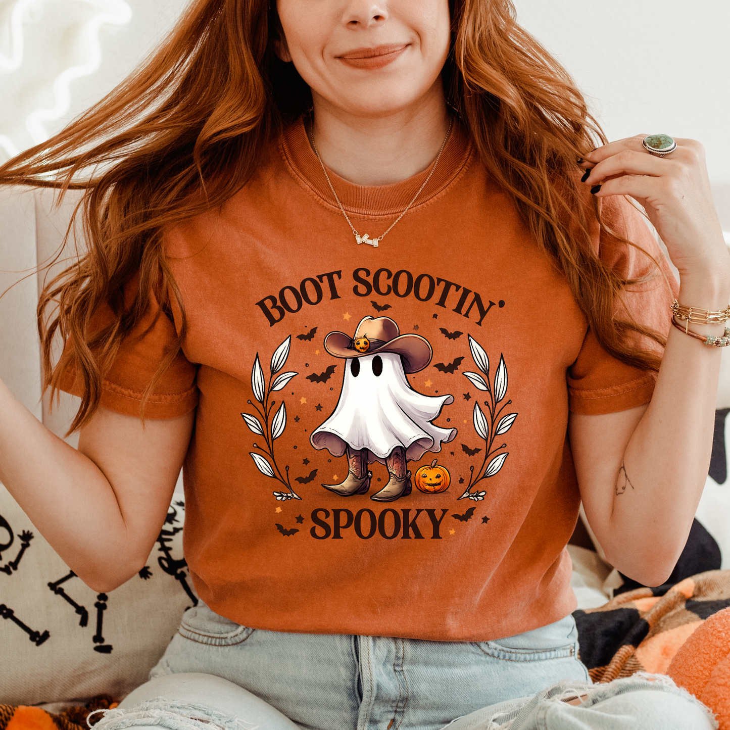 Boot Scootin' Spooky | Halloween Tee & Crewneck