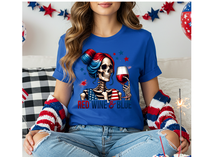 Red Wine & Blue Tee & Crewneck Sweatshirt