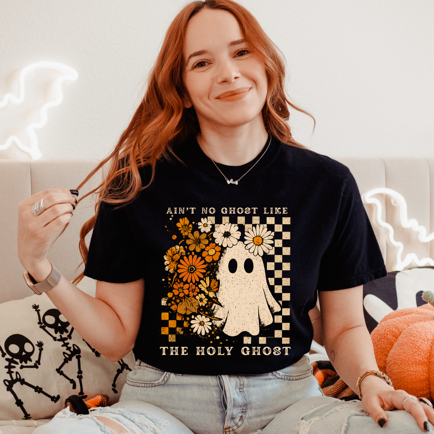 Ain't No Ghost Like the Holy Ghost | Halloween Graphic Tee & Crewneck