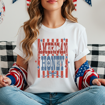 American Honey Patriotic Tee & Crewneck