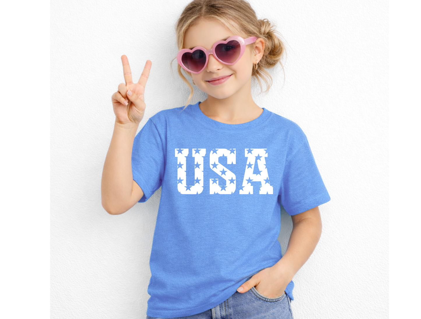 USA Star Graphic Tee & Sweatshirt — Kids & Adult