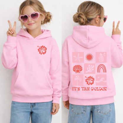 It's Tan O'Clock Kids' Tee & Hoodie