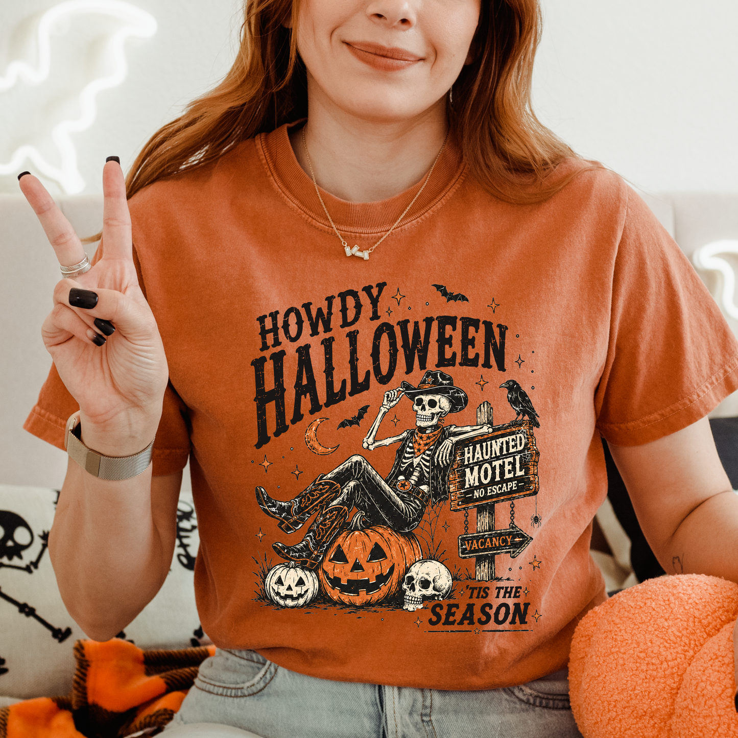 Howdy Halloween | Haunted Motel Graphic Tee & Crewneck | 'Tis the Season