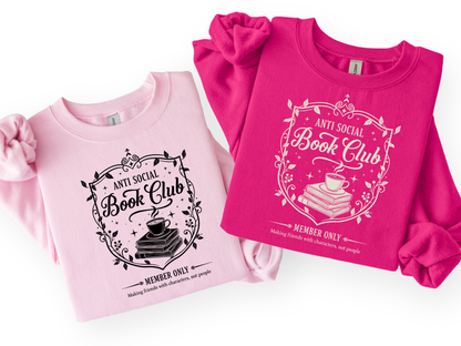 Anti Social Book Club | Graphic Tee & Crewneck