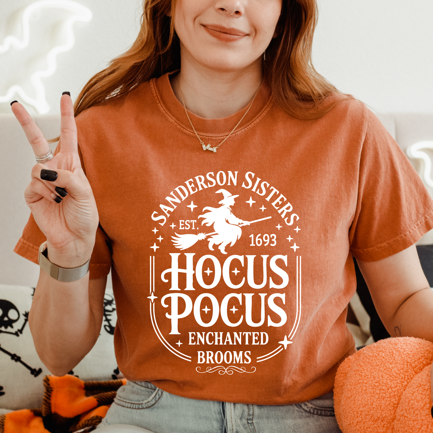 Sanderson Sisters Hocus Pocus Enchanted Brooms | Halloween Graphic Tee & Crewneck