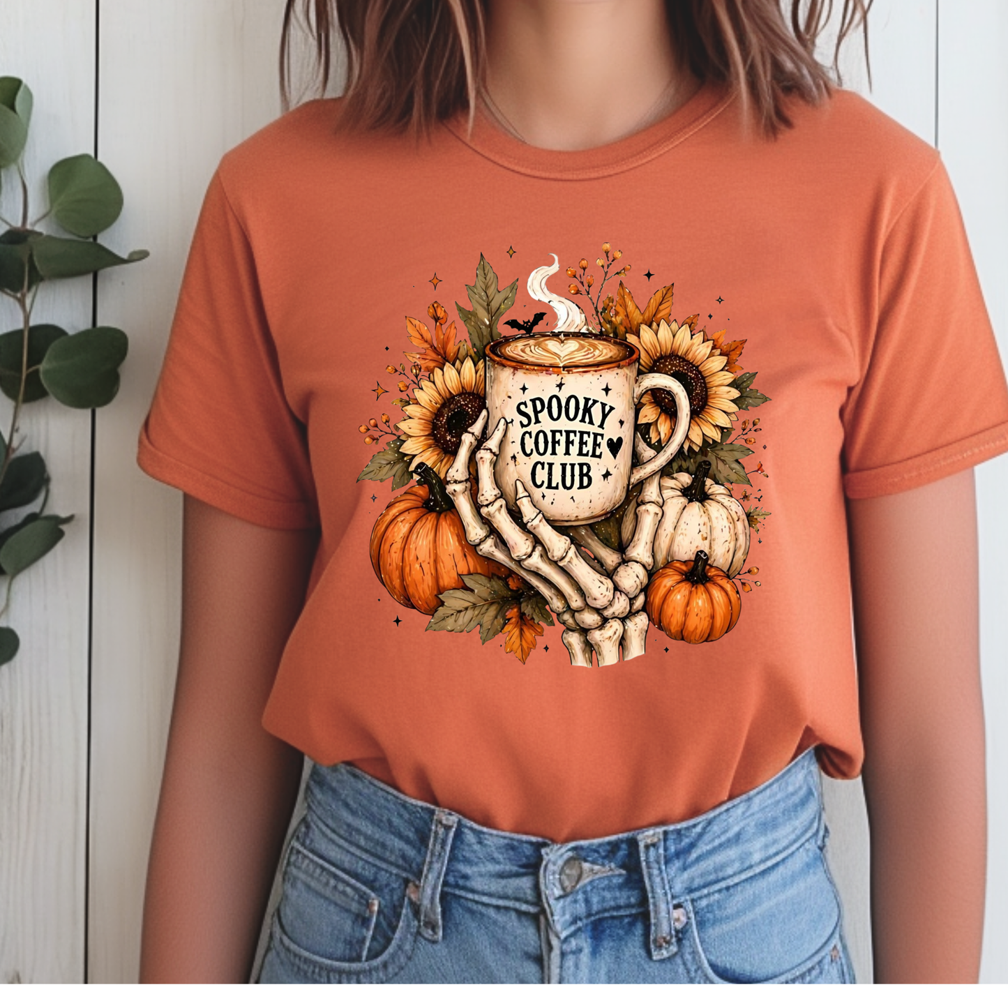 Spooky Coffee Club | Halloween Graphic Tee & Crewneck