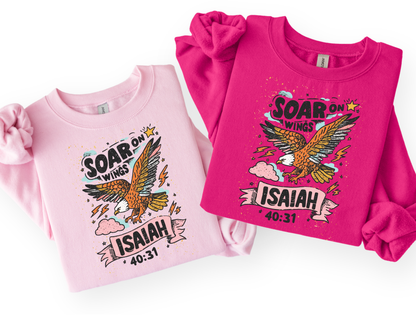Soar on Wings — Isaiah 40:31 Tee & Sweatshirt