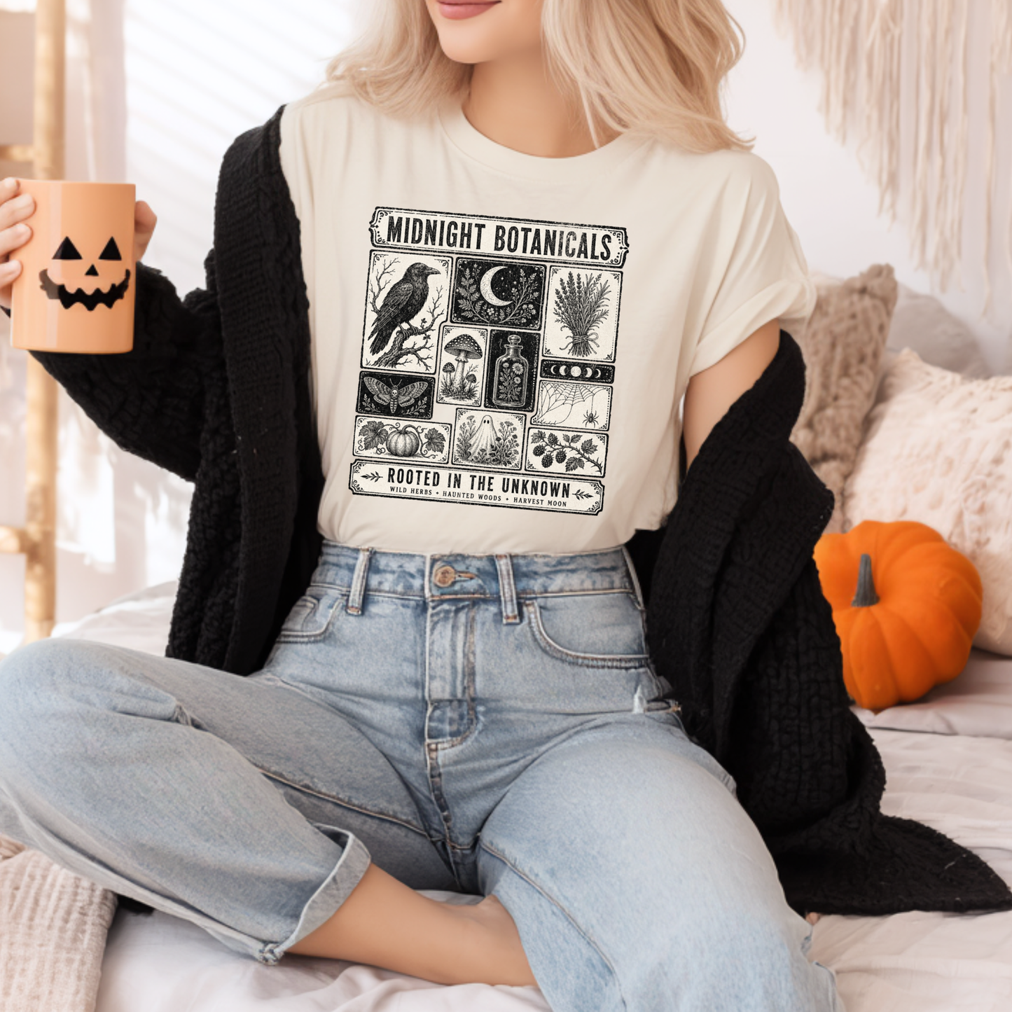 Midnight Botanicals | Rooted in the Unknown | Halloween Graphic Tee & Crewneck