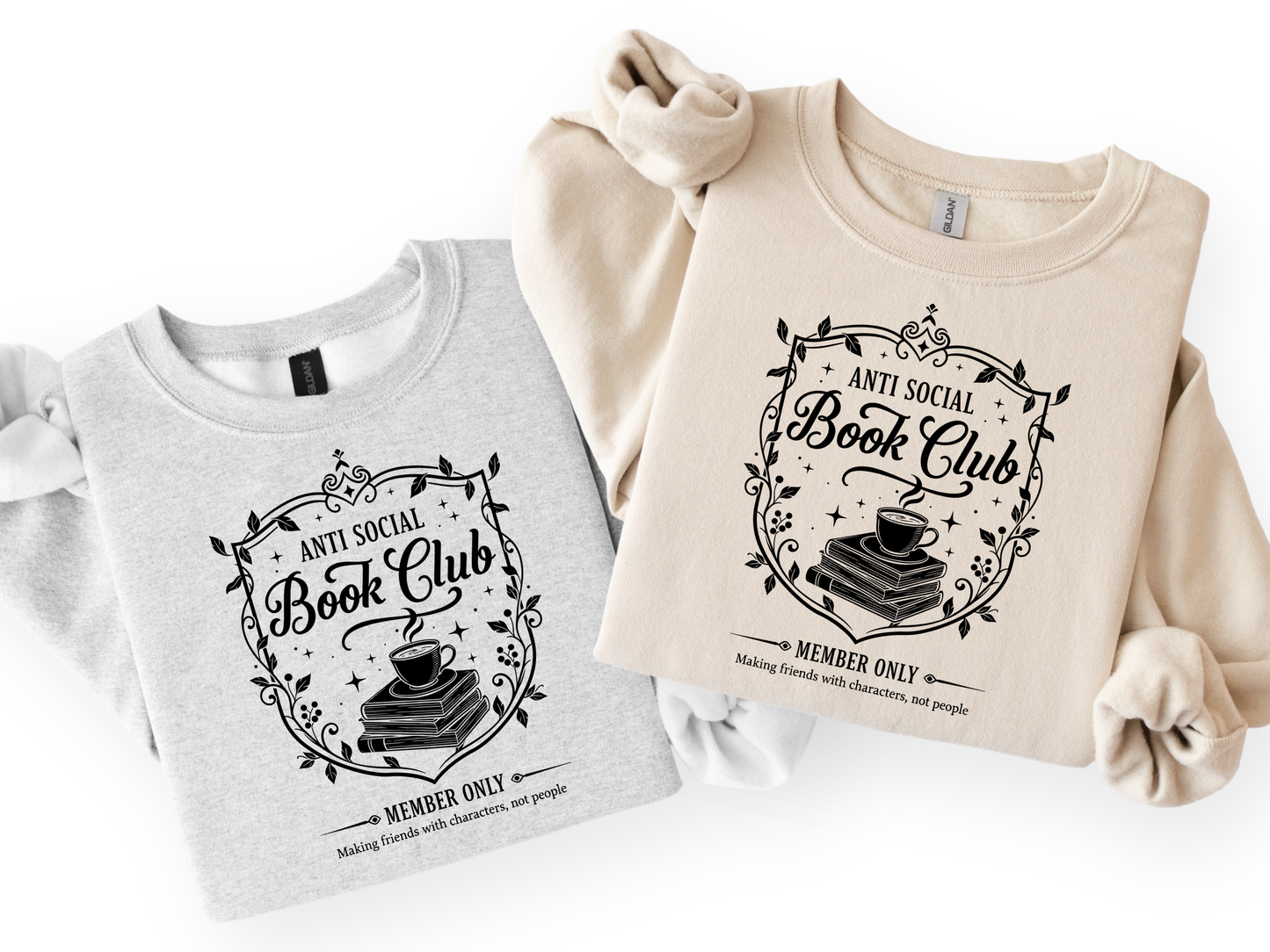 Anti Social Book Club | Graphic Tee & Crewneck