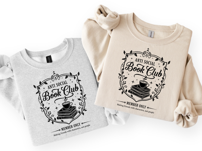 Anti Social Book Club | Graphic Tee & Crewneck