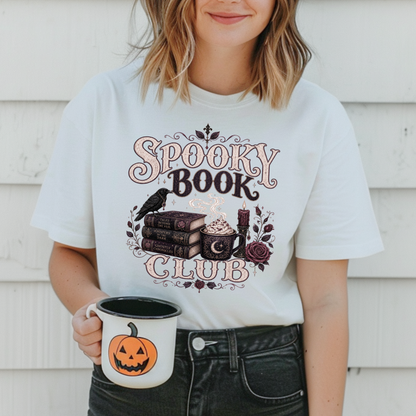 Spooky Book Club | Halloween Graphic Tee & Crewneck | Comfort Colors