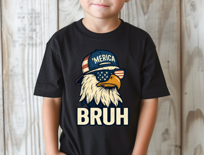 'Merica Bruh Kids' Graphic Tee & Crewneck