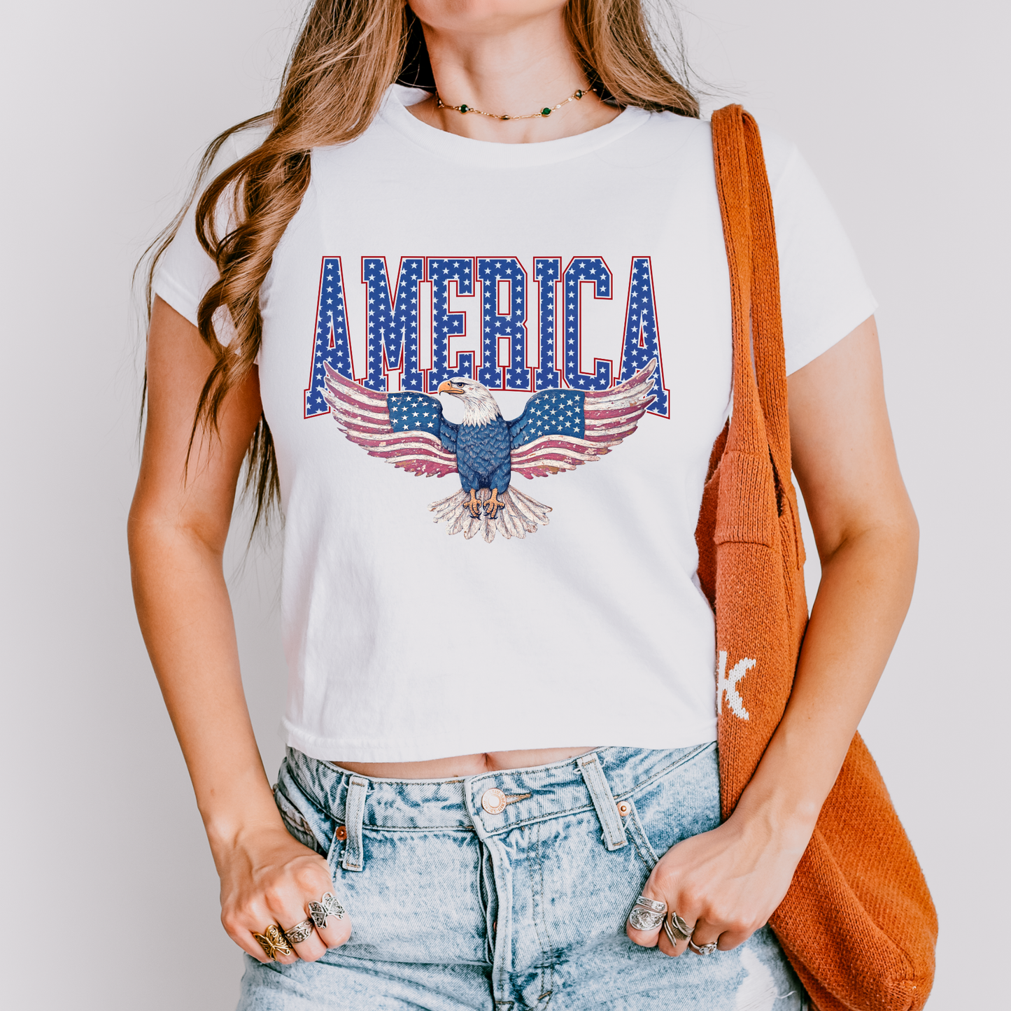 America Eagle Patriotic Tee & Crewneck