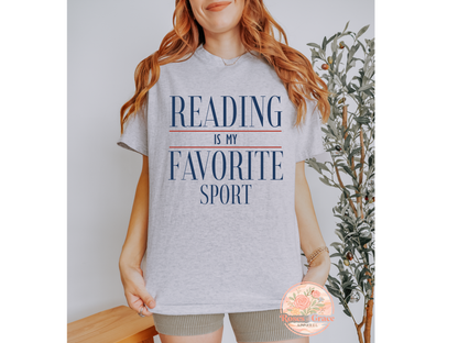 Reading Is My Favorite Sport | Graphic Tee & Crewneck