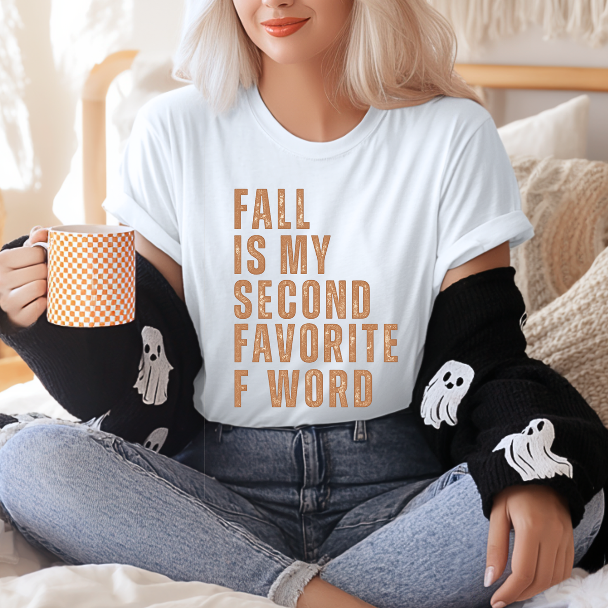 Fall Is My Second Favorite F Word | Tee & Crewneck