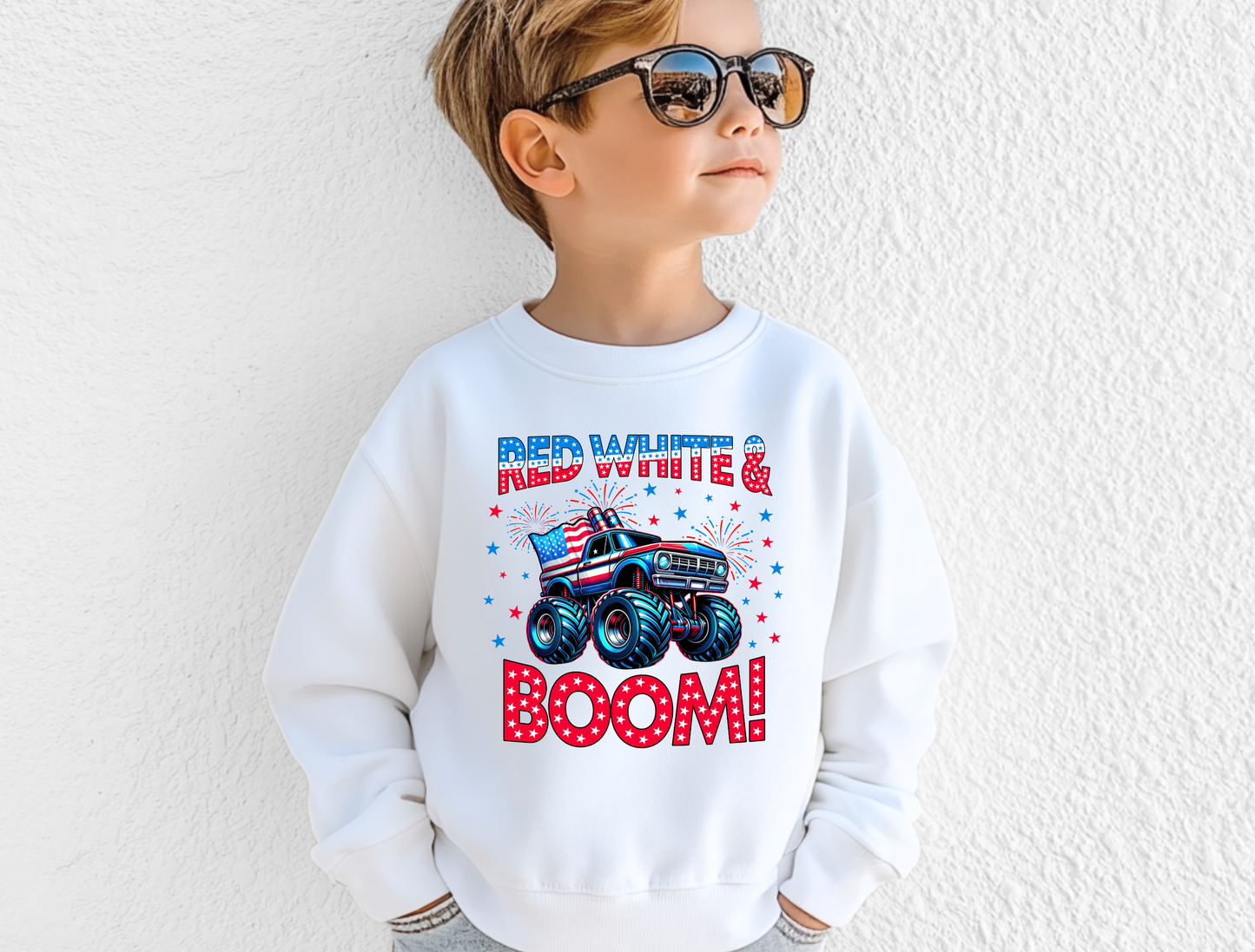 Red White & BOOM! Kids' Tee & Crewneck
