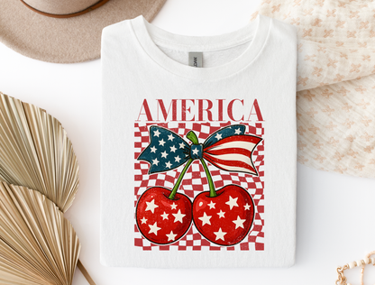 America Cherry Graphic Tee