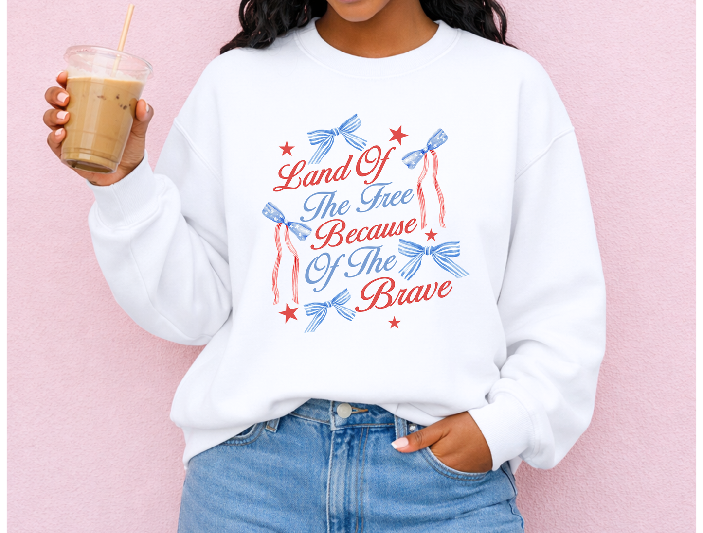 Land Of The Free Because Of The Brave — Kids & Adult Tee & Crewneck