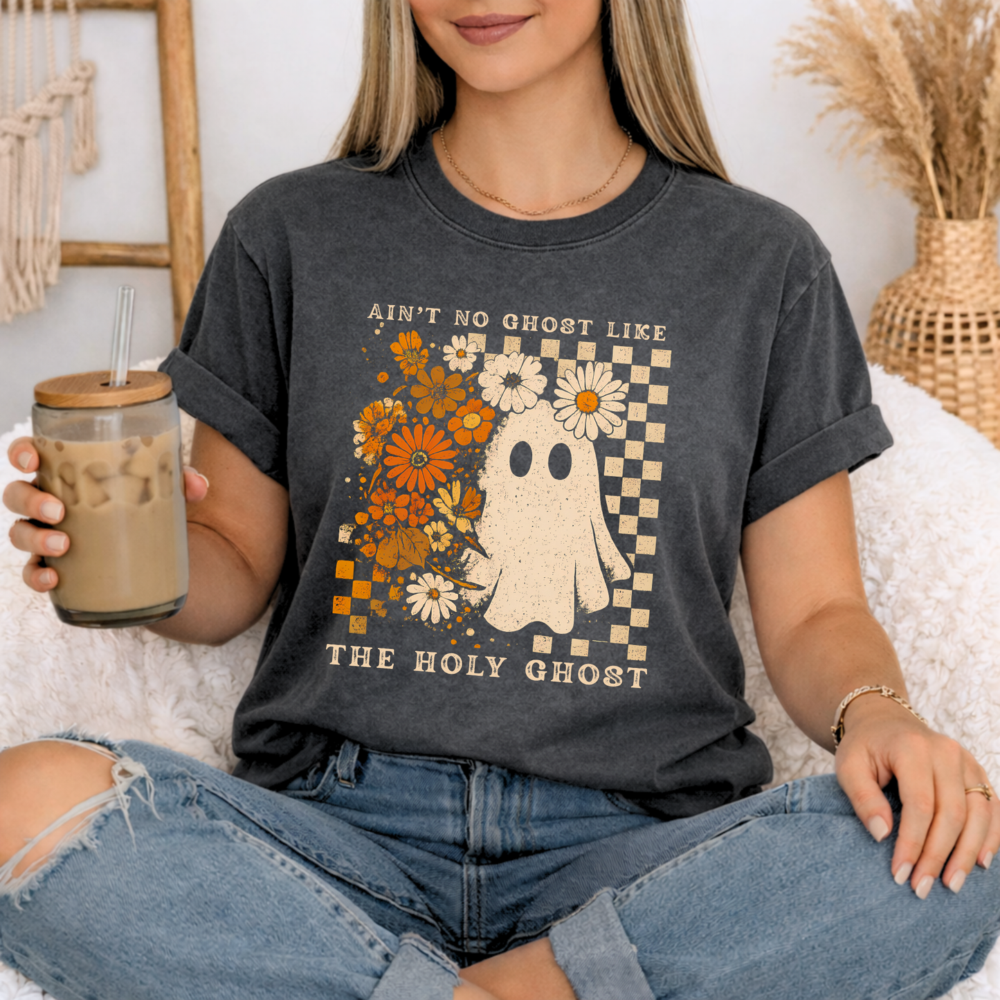 Ain't No Ghost Like the Holy Ghost | Halloween Graphic Tee & Crewneck