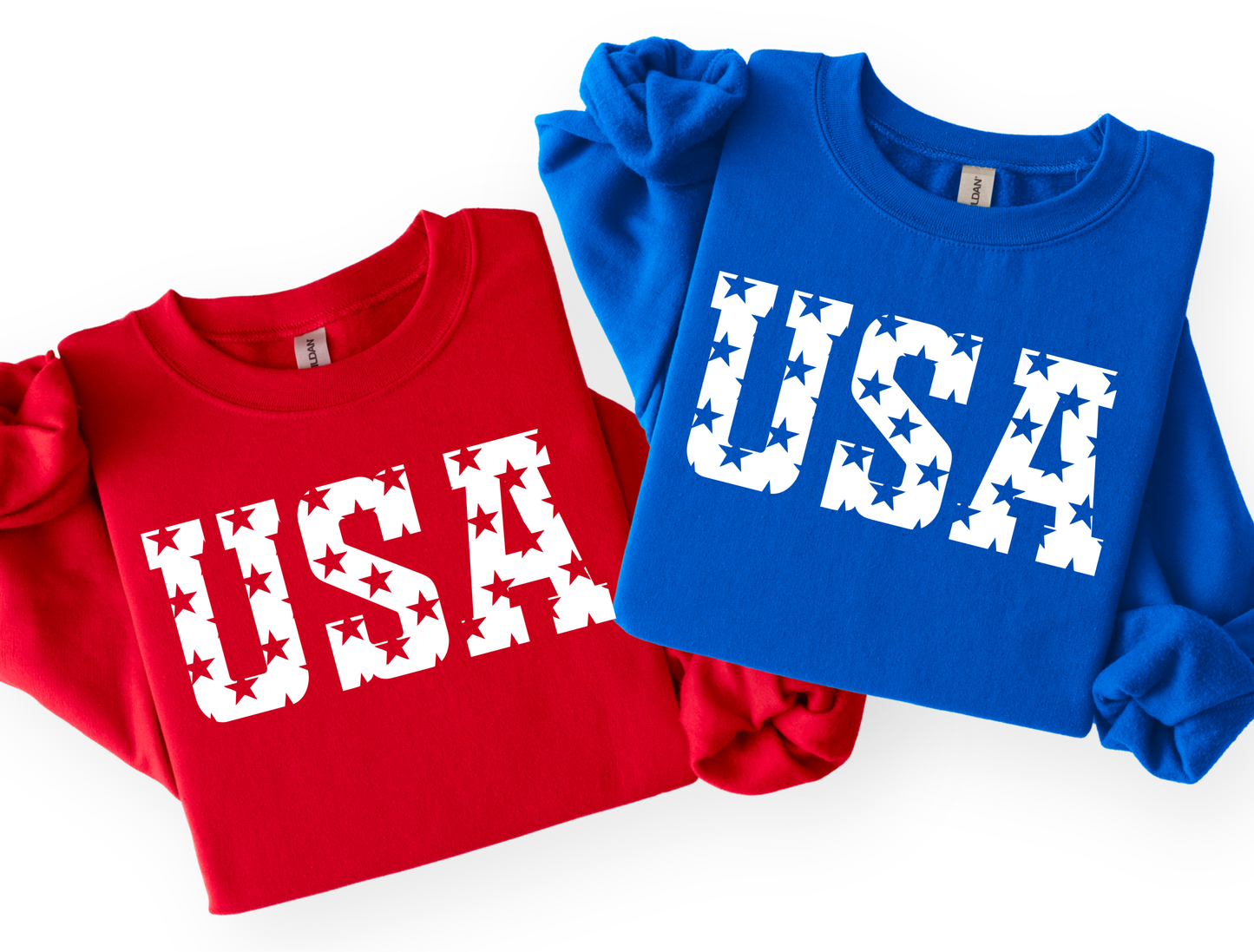 USA Star Graphic Tee & Sweatshirt — Kids & Adult