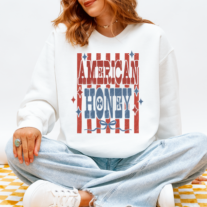 American Honey Patriotic Tee & Crewneck