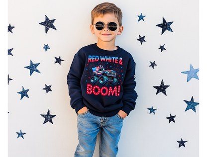 Red White & BOOM! Kids' Tee & Crewneck