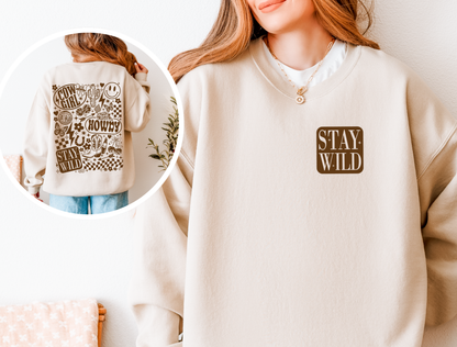 Stay Wild Cowgirl | Graphic Tee & Crewneck Sweatshirt