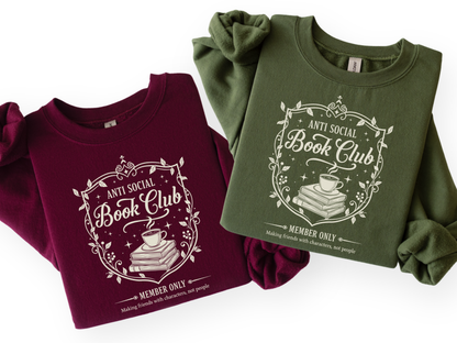 Anti Social Book Club | Graphic Tee & Crewneck