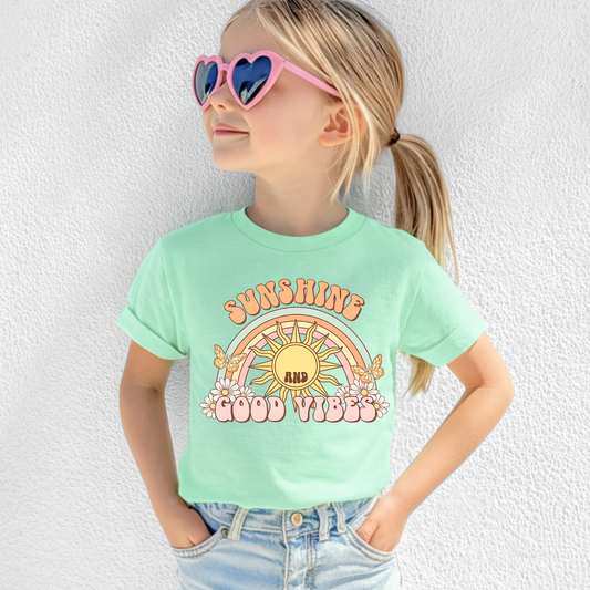 Sunshine and Good Vibes Kids' Tee & Toddler Tee
