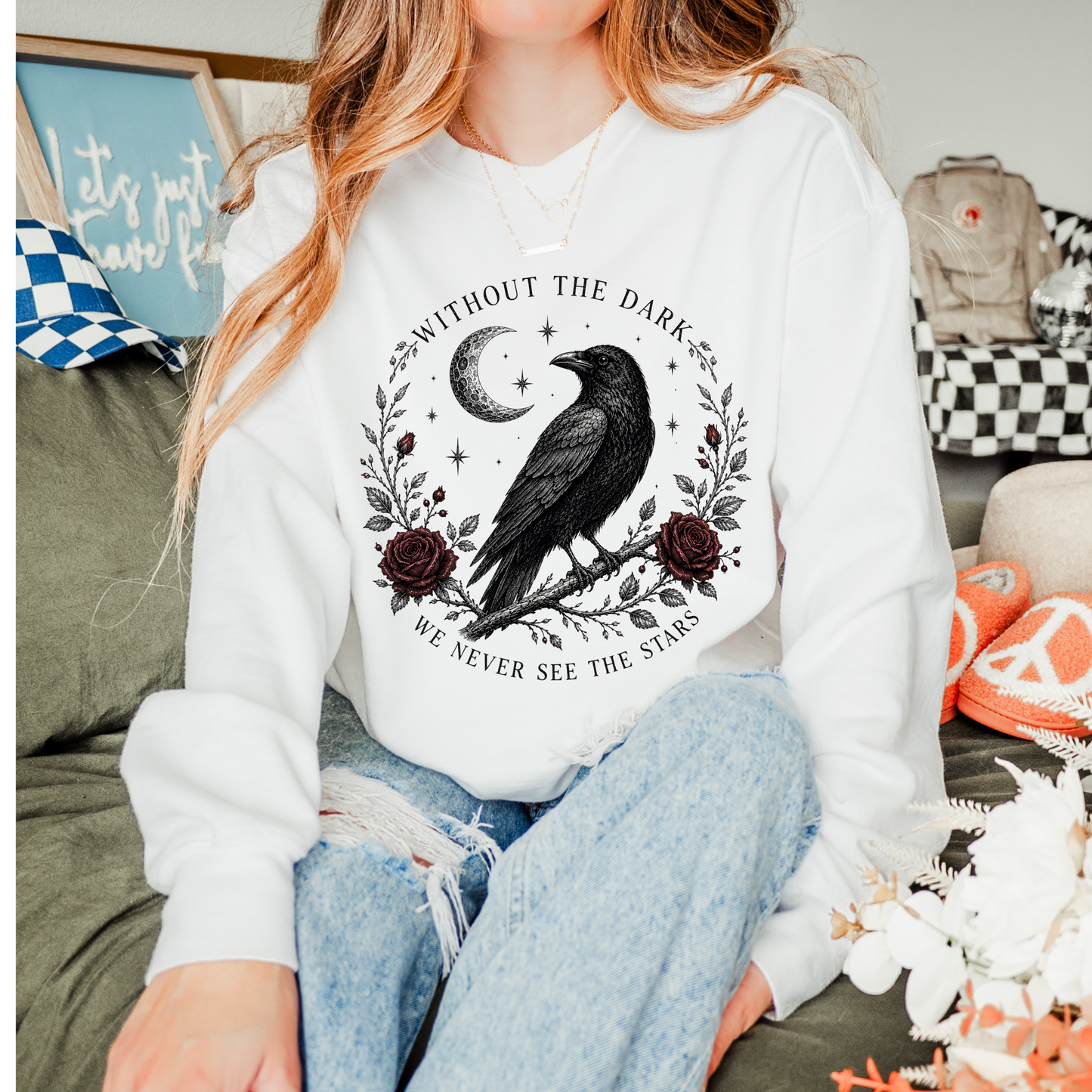 Without the Dark We Never See the Stars | Halloween Graphic Tee & Crewneck