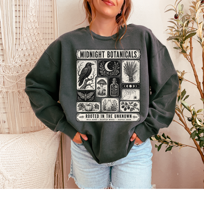 Midnight Botanicals | Rooted in the Unknown | Halloween Graphic Tee & Crewneck