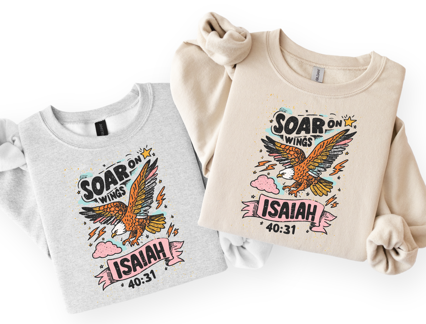 Soar on Wings — Isaiah 40:31 Tee & Sweatshirt